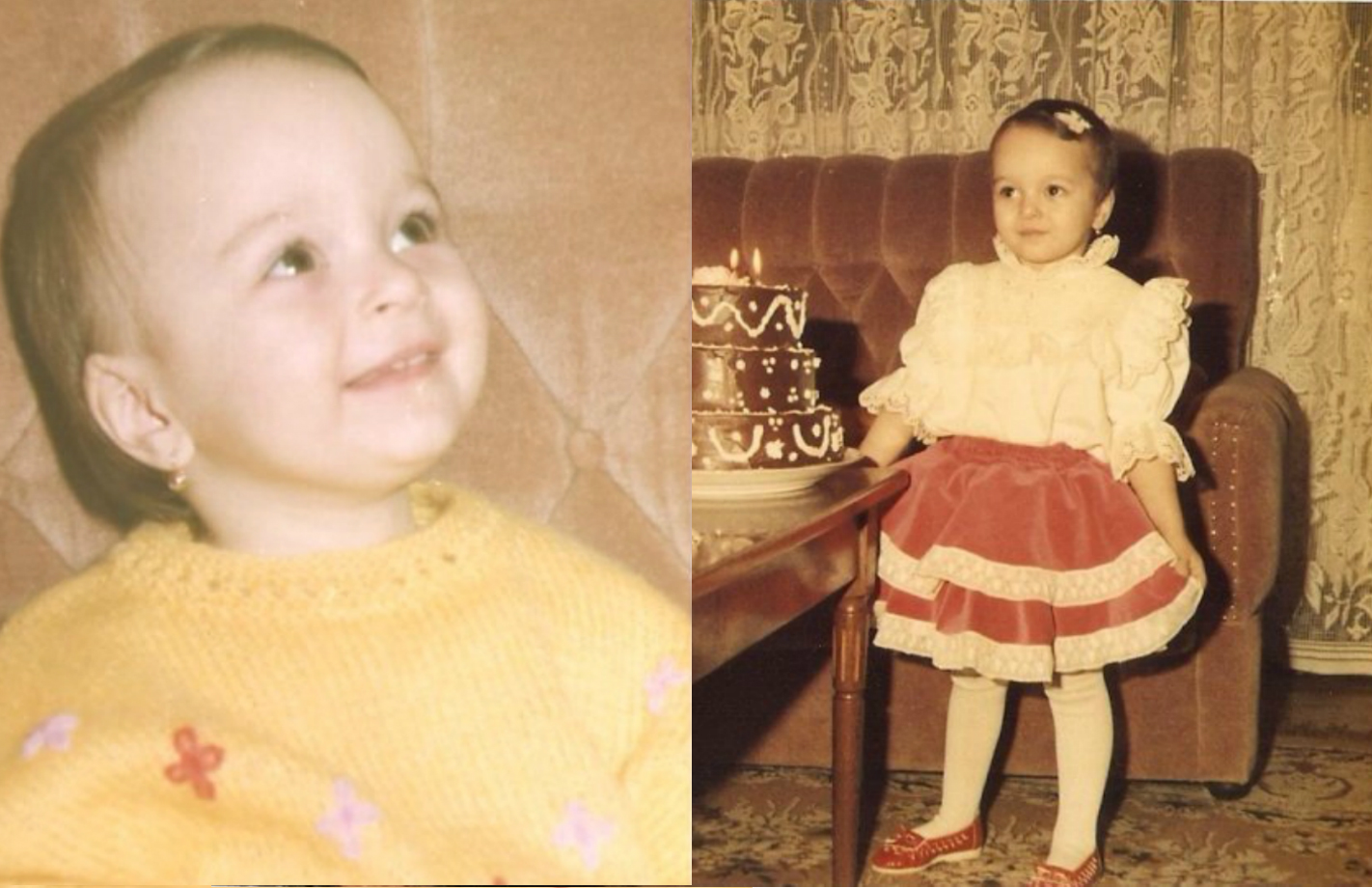 Stânga - Andra, 2 ani; Dreapta - Andra, 3 ani